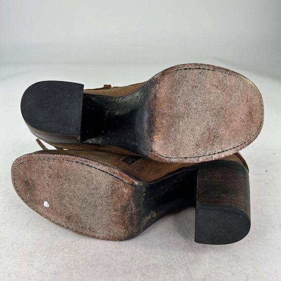 FREEBIRD by Steven Blaze Zip Harness Boot US 9 Buckle Belted Western Ankle Boot - Picture 7 of 10